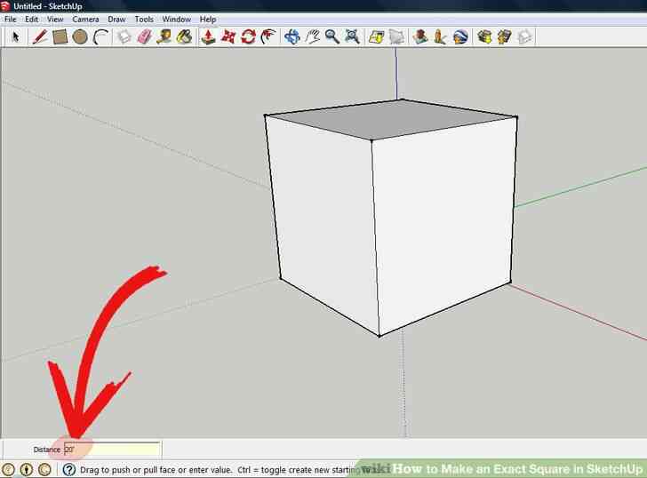 Image intitulée Faire un Carré Exact dans SketchUp à l